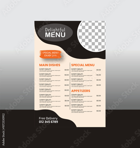 Customizable Food Menu Designs for All Cuisines