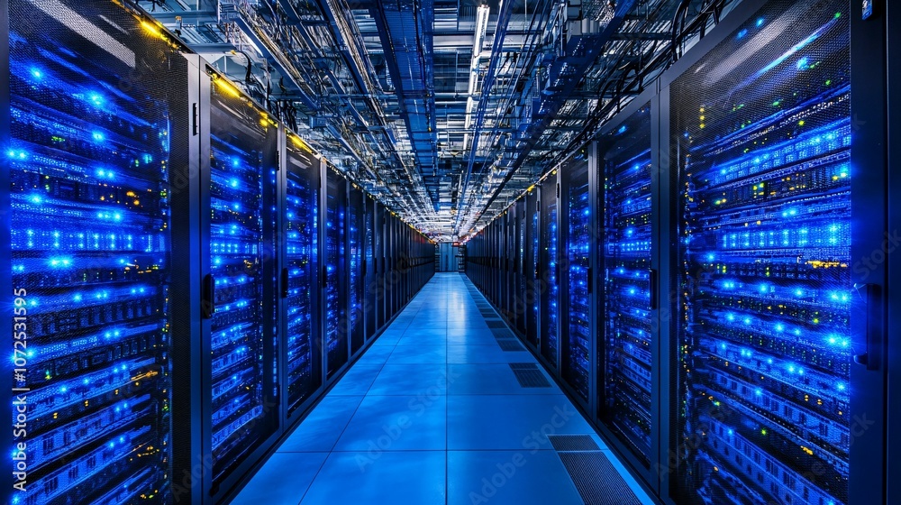 Fototapeta premium Server Racks in a Data Center