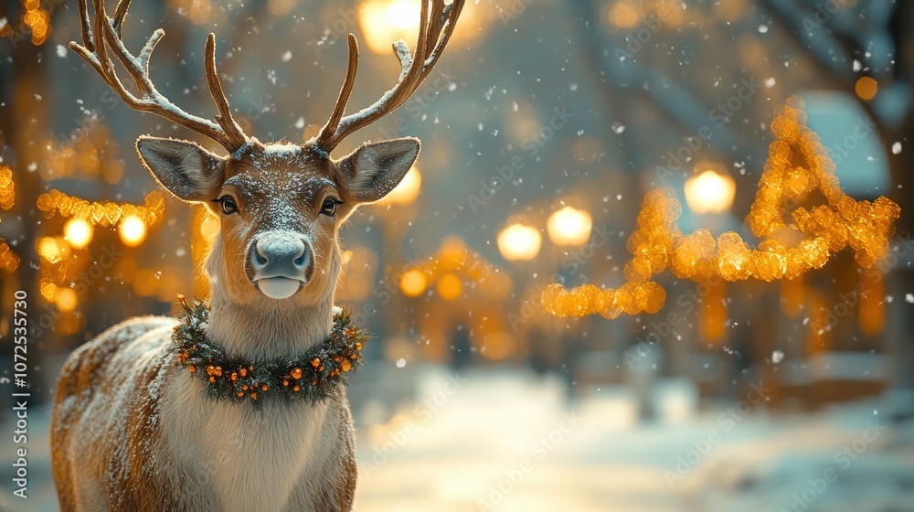 Reindeer in Winter Wonderland 