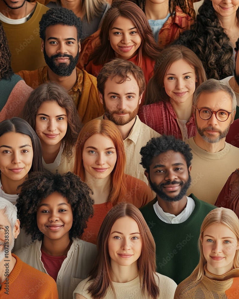 Diverse Group of People Smiling Together Diverse Group of People Smiling Together