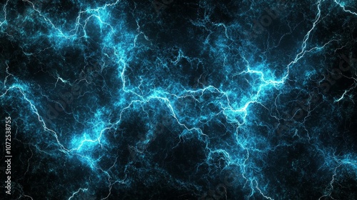 Energy and Power Represented by an Abstract Blue Lightning Bolt