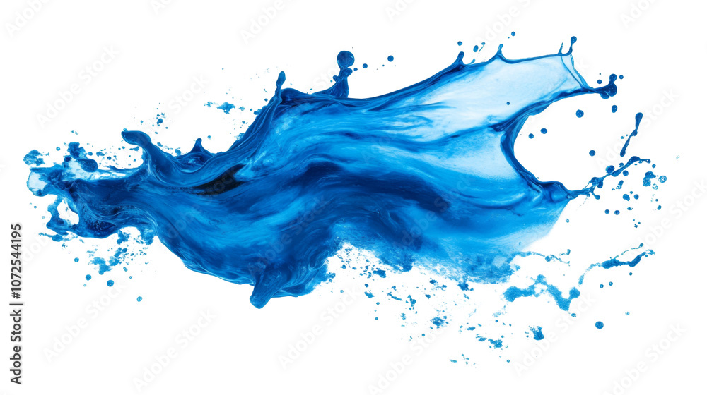 blue color splash on transparent background blue color splash on transparent background
