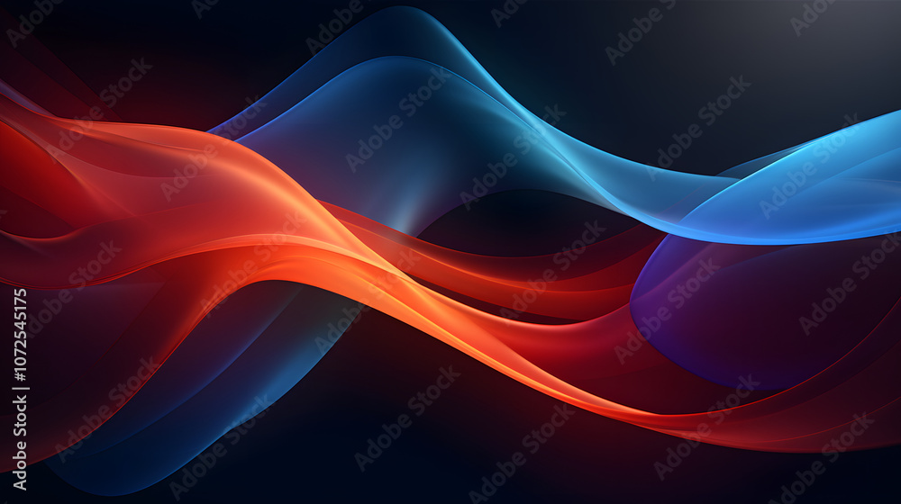 2D Abstract Wallpaper with Solid Background
