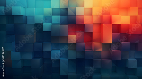 2D Abstract Wallpaper with Solid Background