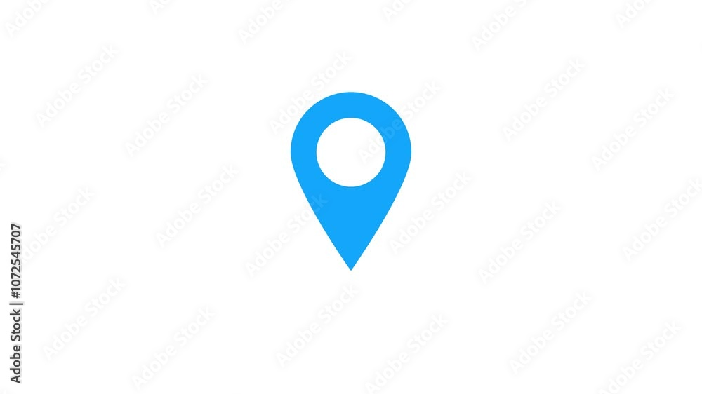 location icon animation with bright background. Navigation, pointer, location, map, GPS. location icon animation with bright background. Navigation, pointer, location, map, GPS.