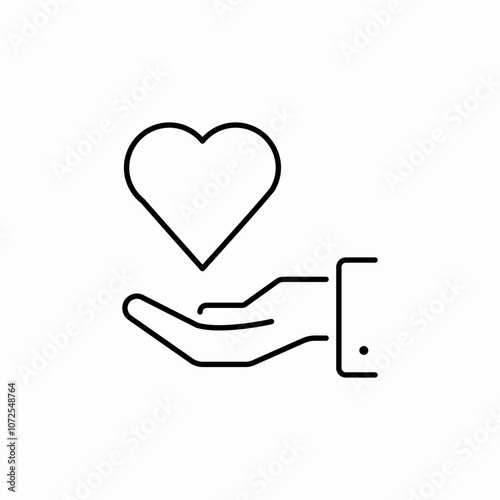 love care icon sign vector