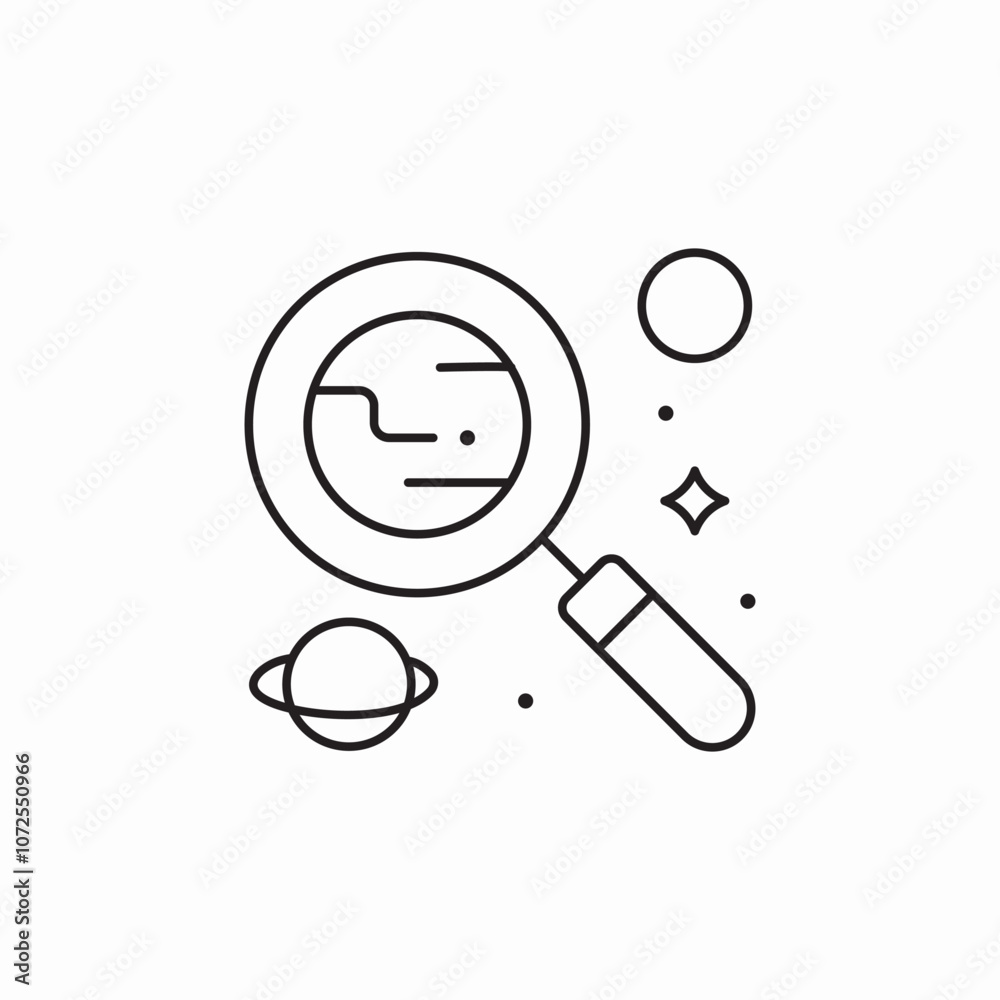astronomy cosmos planets icon sign vector astronomy cosmos planets icon sign vector