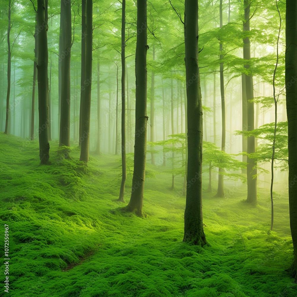 Fototapeta premium morning in the woods