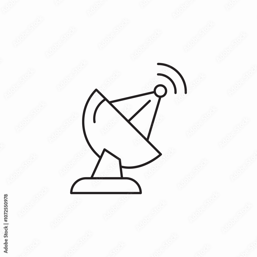artificial satellite icon sign vector artificial satellite icon sign vector