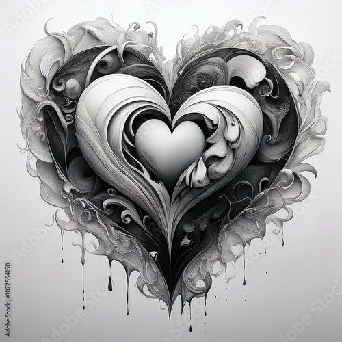 Heart, Love, Valentine, Floral