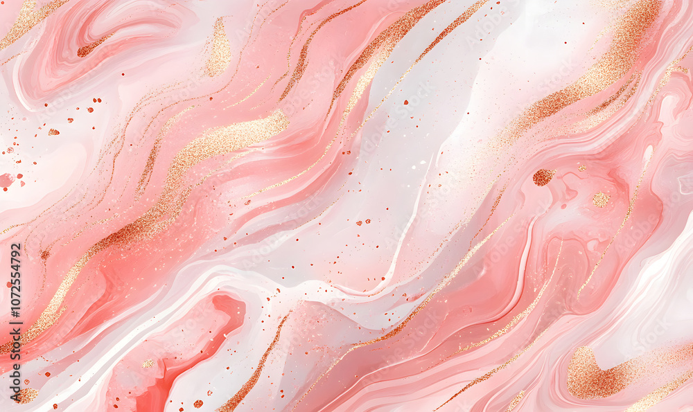 Marbled Pink and Gold Texture with Veins
Marbled Pink and Gold Texture with Veins