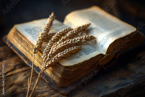 wheat on bible