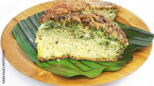 Telur talua barendo (Indonesian fried egg). This food come from padang. photo