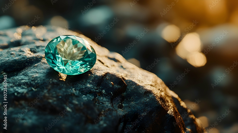 Exquisite Green Alexandrite Gemstone in Natural Daylight with Pristine Clarity, Showcasing Rare Color-Changing Properties and Fine Faceted Detail Exquisite Green Alexandrite Gemstone in Natural Daylight with Pristine Clarity, Showcasing Rare Color-Changing Properties and Fine Faceted Detail
