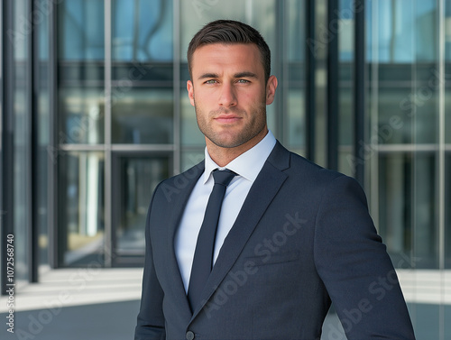 Portrait of a business consultant in a stylish suit