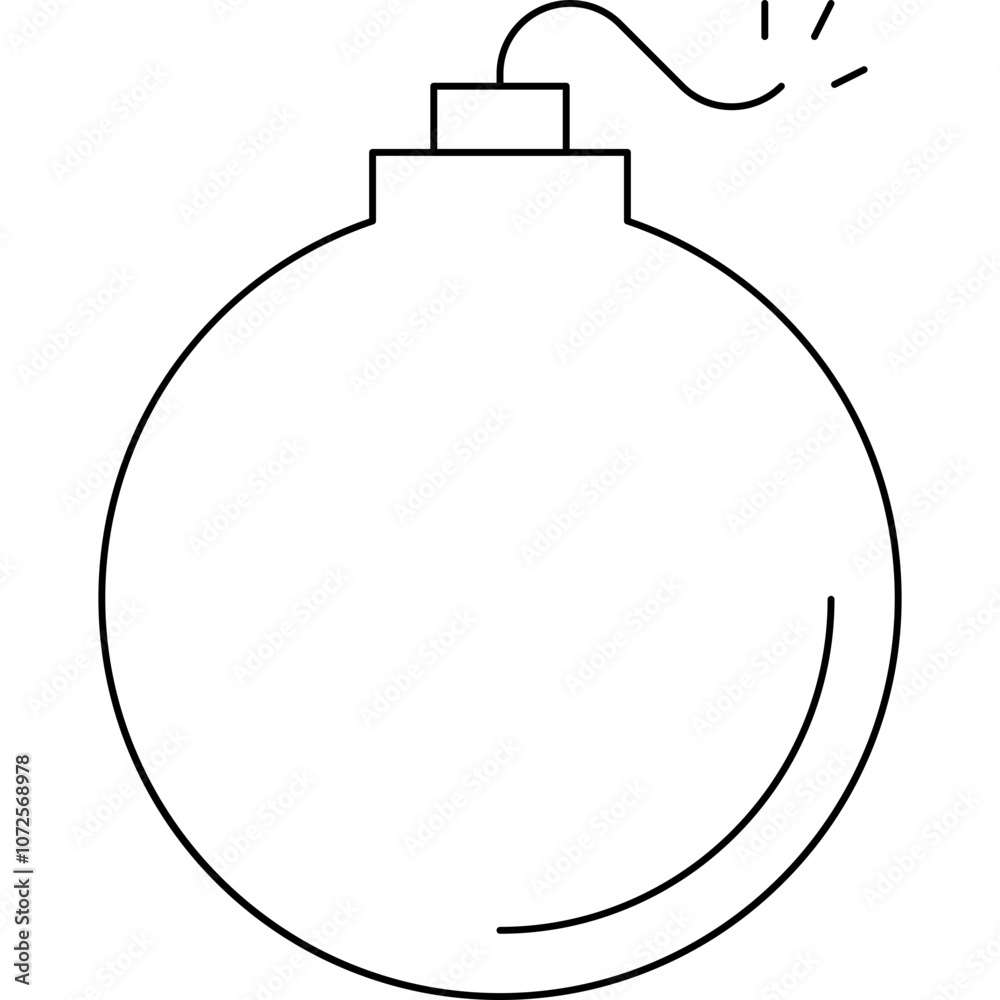 Bomb single vector icon Bomb single vector icon