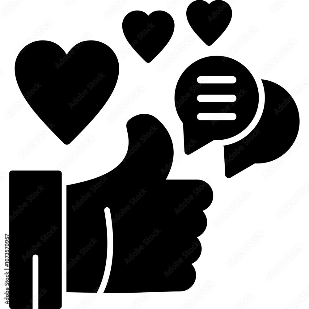 Fototapeta premium Feedback Reaction Icon