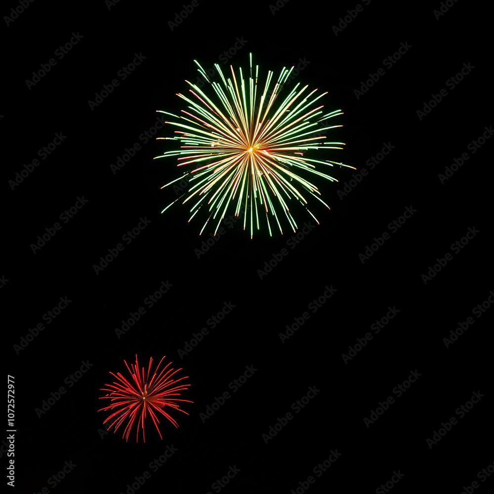 beautiful firework in night sky, Merry Christmas and Happy New Year 2025 beautiful firework in night sky, Merry Christmas and Happy New Year 2025
