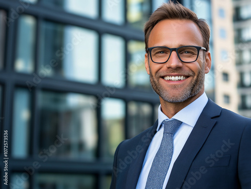 Portrait of a successful business leader with a warm smile