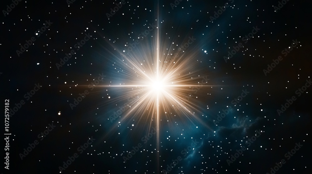 Dark night sky background with Christmas star Dark night sky background with Christmas star