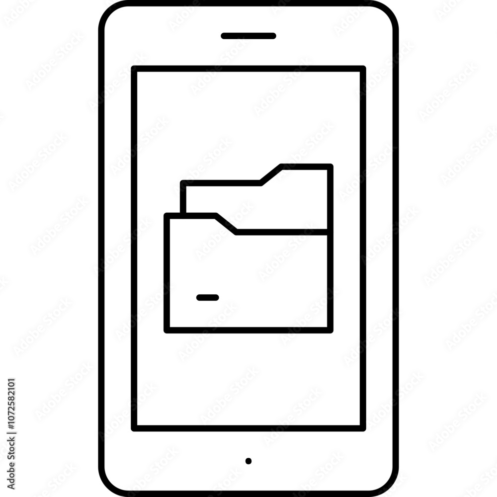 Folders single vector icon Folders single vector icon