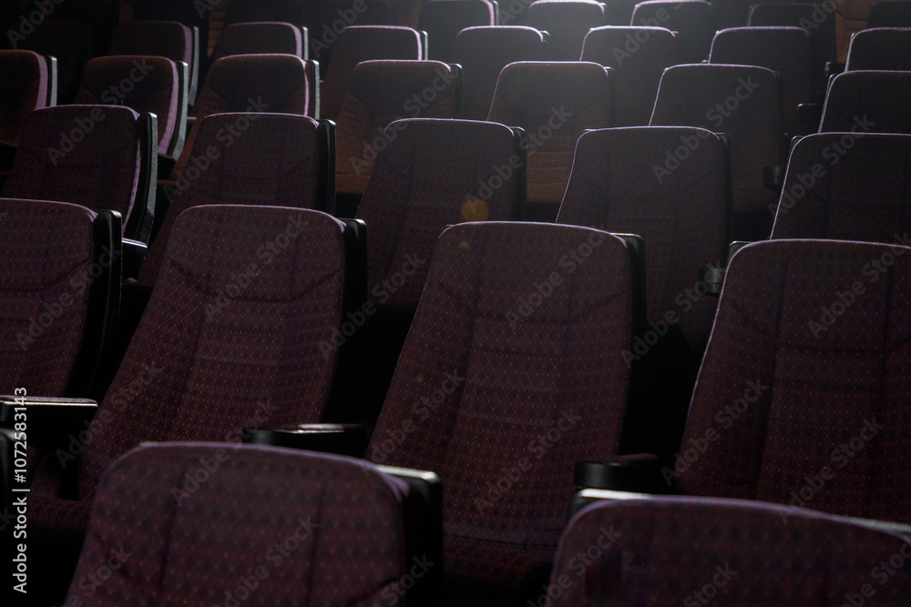 Fototapeta premium red seats in a theatre