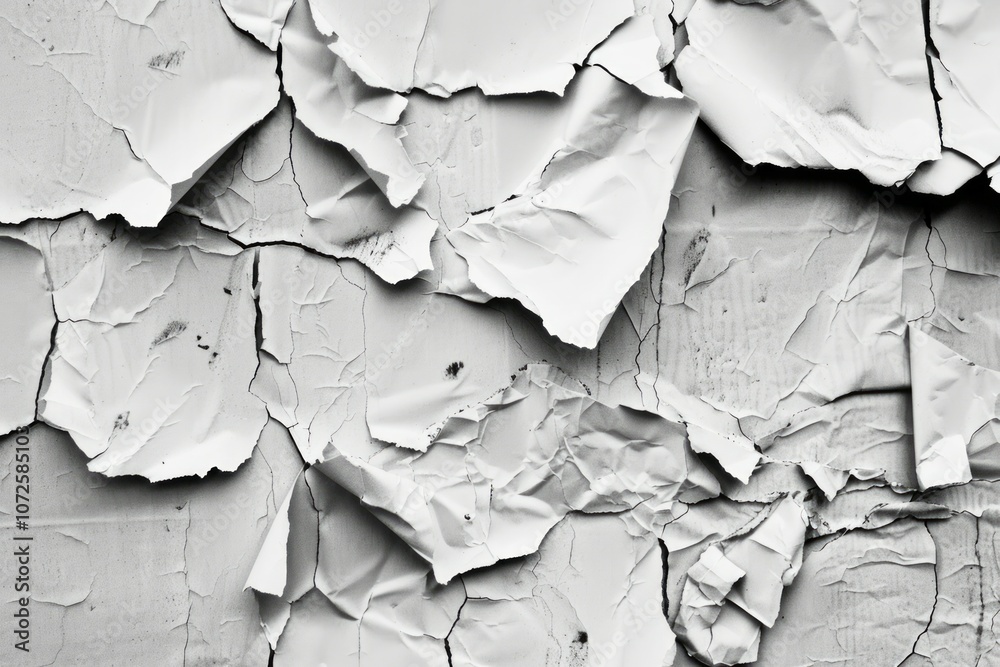 Photo of Peeled white paint on plaster wall. Background texture for backdrops or mapping Photo of Peeled white paint on plaster wall. Background texture for backdrops or mapping