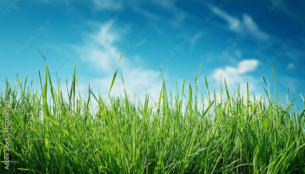 green grass and blue sky green grass and blue sky
