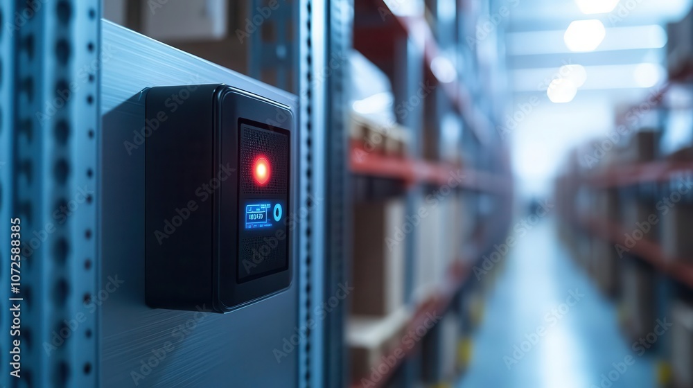 Fototapeta premium A closeup of voiceactivated systems for warehouse picking tasks, Technology, Modern and handsfree