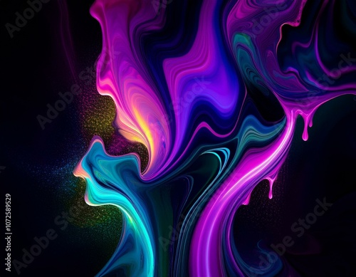 Black background, texture, pattern