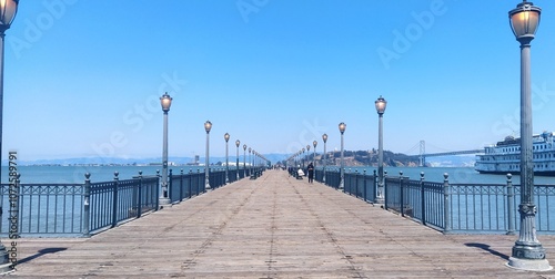 Canvas Print pier in the sea