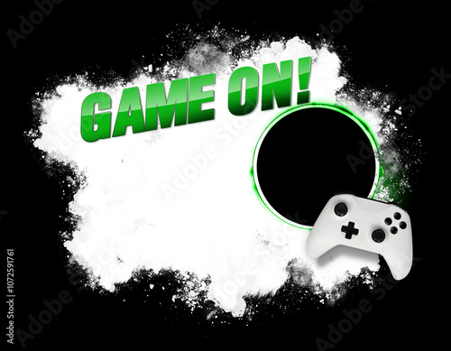 Game On Video Gamer Controller Background