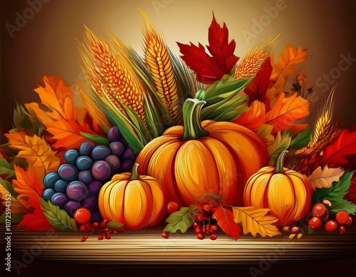 Thanksgiving, pumpkin, holiday, autumn, fall