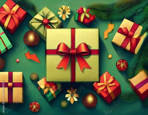 Gift, christmas, box, present, holiday,