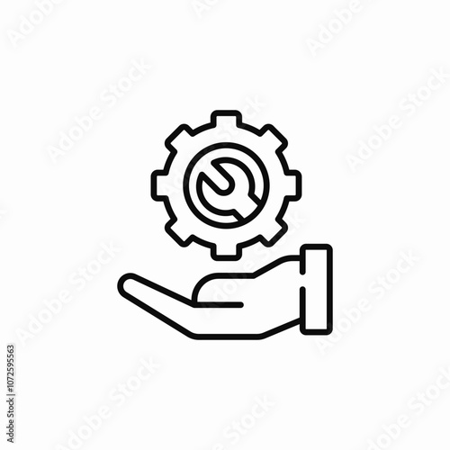 configuration care icon sign vector