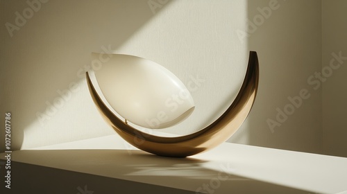 Modern Artistic Lamp with Elegant Design and Shadow Play