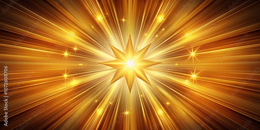 Obraz premium Abstract Background with Golden Starburst Effect Capturing the Essence of Light and Texture in a Stunning Visual Display for Creative and Artistic Projects