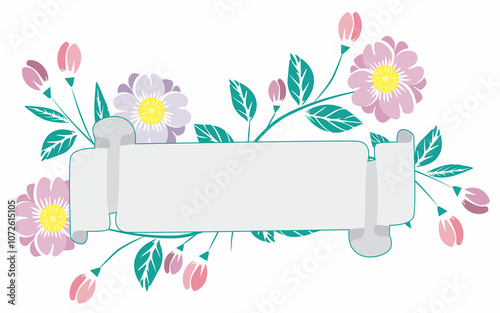 flowers with text box 2