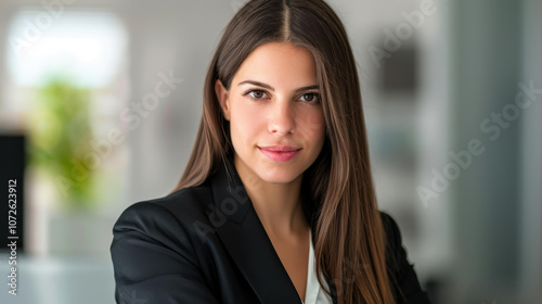 Dynamic CEO exuding confidence in a stylish office, showcasing leadership and success with a warm smile. Free Download Dynamic CEO exuding confidence in a stylish office, showcasing leadership and success with a warm smile. - GFXLoad