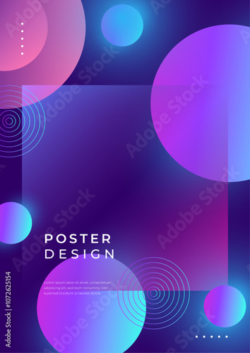 Abstract Minimal Background with Vibrant Color Gradient