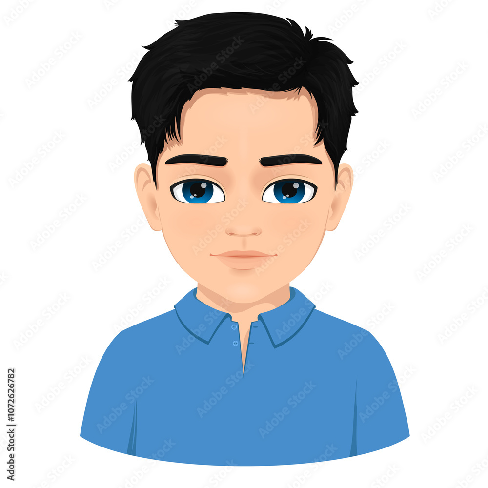 well drawn portrait of young boy well drawn portrait of young boy