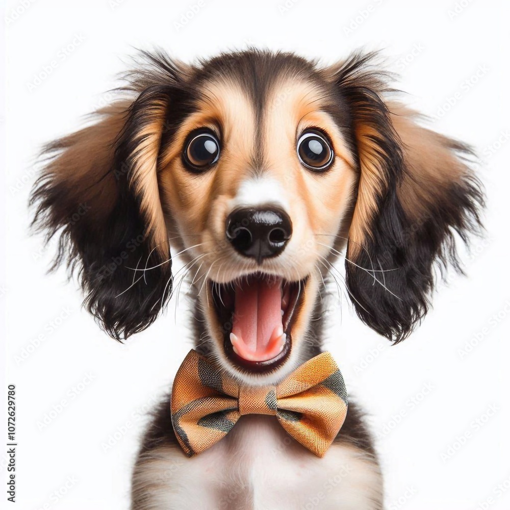 Fototapeta premium Erschrockener Windhund
