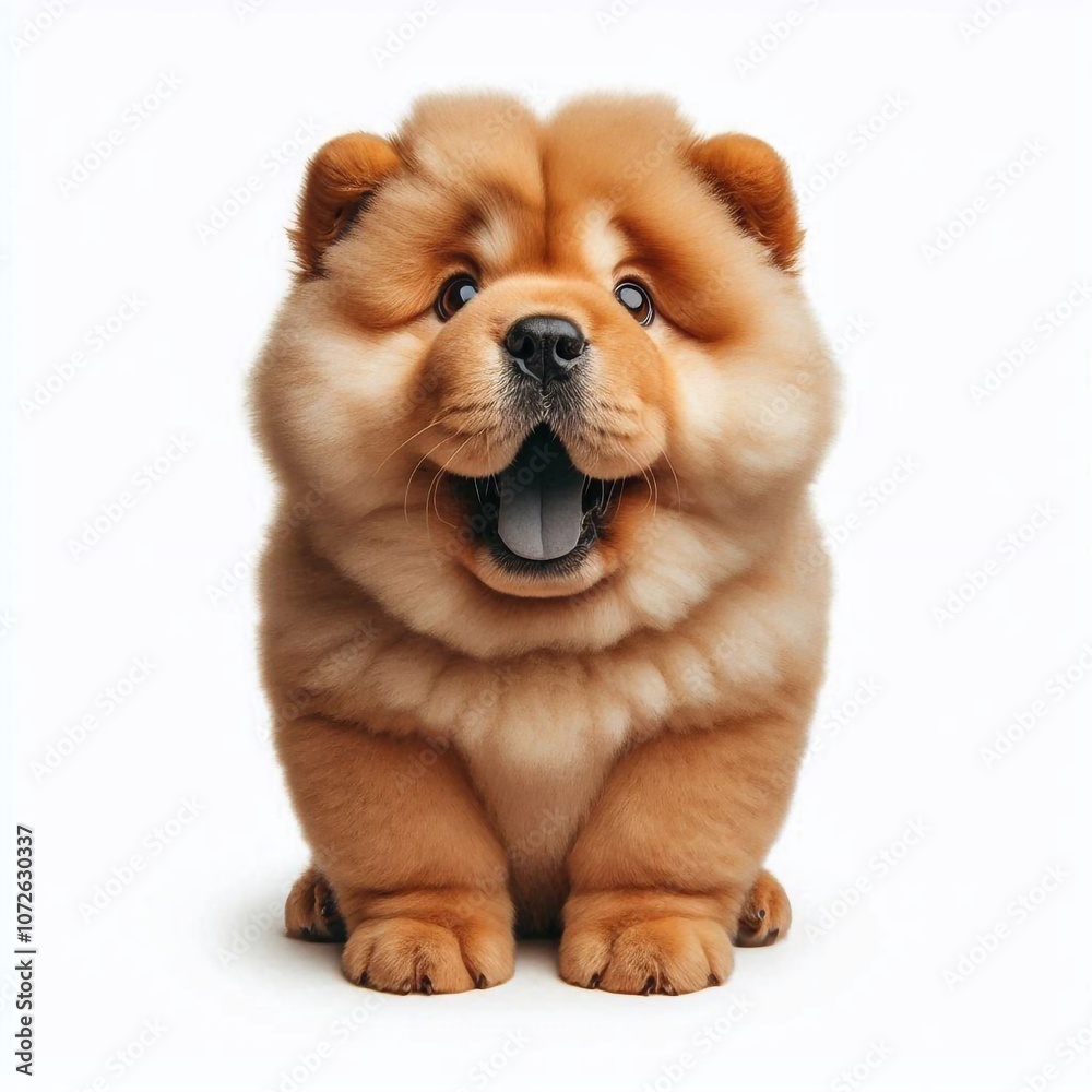 Fototapeta premium Erschrockener Chow Chow