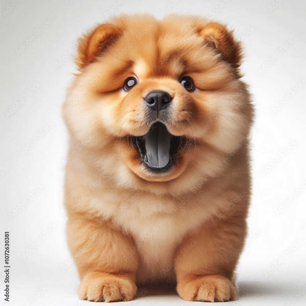 Erschrockener Chow Chow Erschrockener Chow Chow