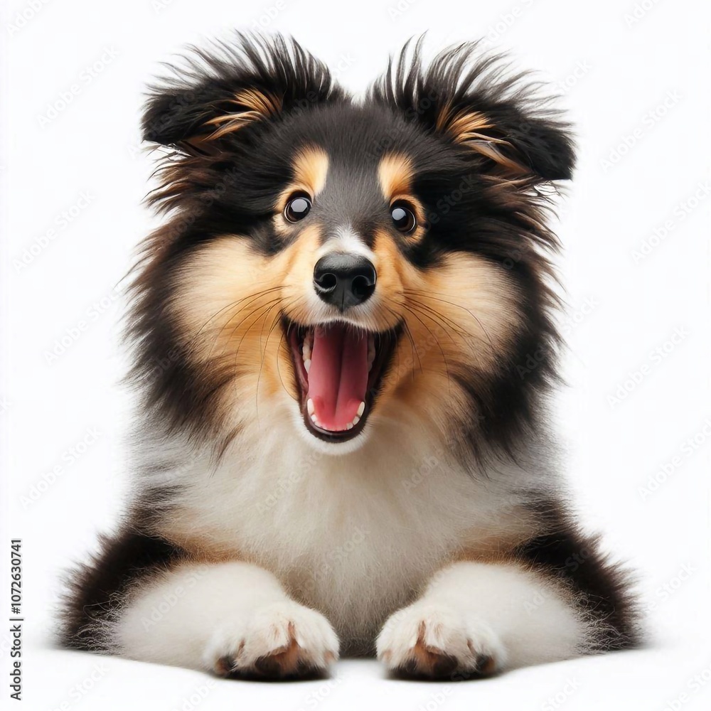 Erschrockener Collie Erschrockener Collie