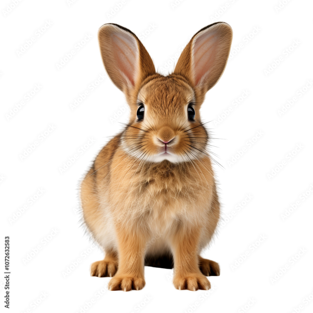 Small Rabbit Isolated On Transparent Background	
