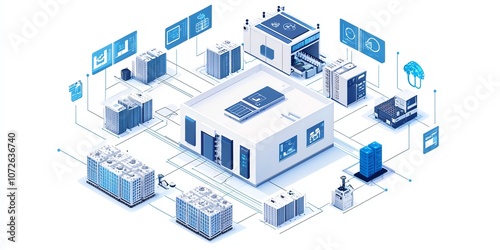 Industry 4.0 manufacturing cell, adaptive automation systems, sensor arrays, machine learning process control, augmented reality maintenance interface