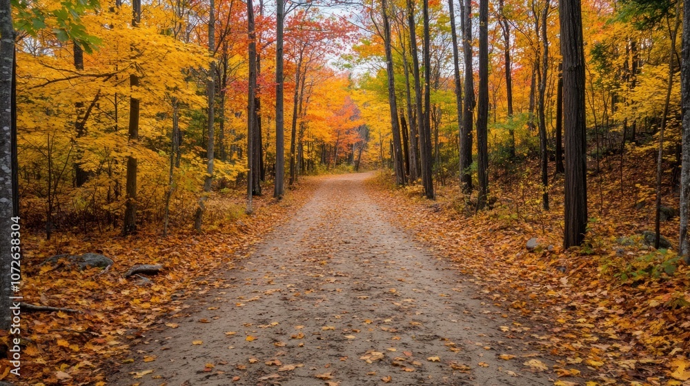 Obraz premium Autumn Forest Path