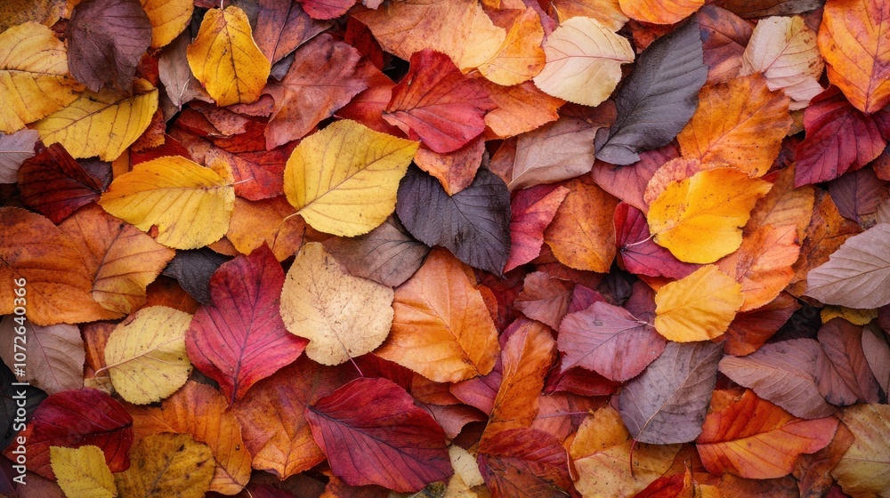 Autumn Leaves on the Ground