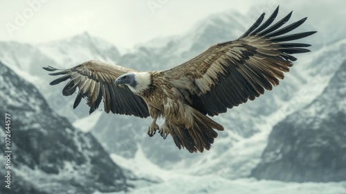 Himalayan Griffon Vulture Soaring